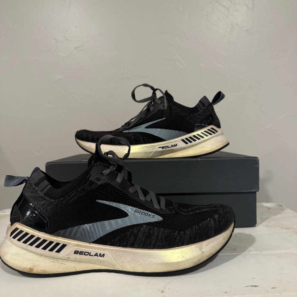 Brooks Bedlam 3 Running Shoes‎ Womens 7.5 Black Grey Good Stability DNA AMP